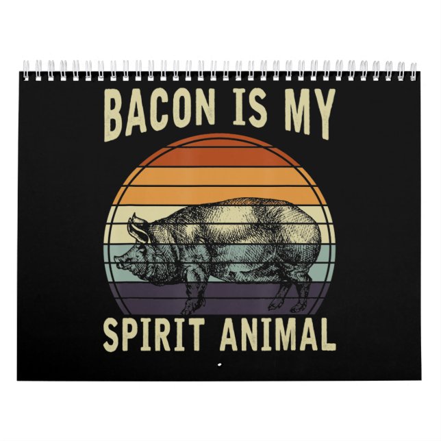 BBQ | Bacon Is My Spirit Animal BBQ Calendar (Cover)