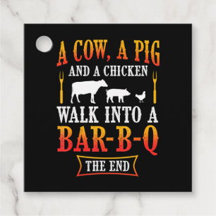 BBQ Barbecue Bbq Joke Gift Grill Master Chef Favour Tags