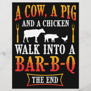 BBQ   Barbecue Bbq Joke Gift Grill Master Chef Flyer