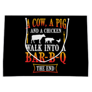 BBQ Barbecue Bbq Joke Gift Grill Master Chef Large Gift Bag