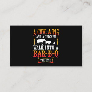 BBQ Barbecue Bbq Joke Gift Grill Master Chef Loyalty Card
