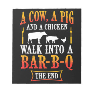 BBQ Barbecue Bbq Joke Gift Grill Master Chef Notepad