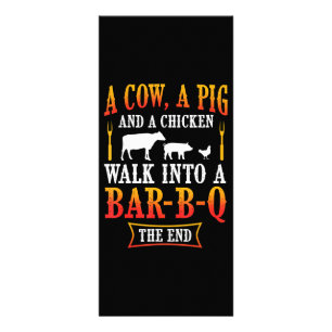 BBQ Barbecue Bbq Joke Gift Grill Master Chef Rack Card