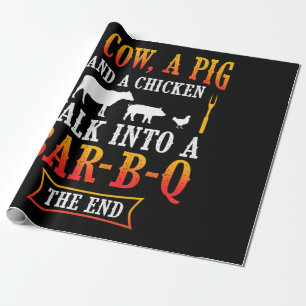 BBQ Barbecue Bbq Joke Gift Grill Master Chef Wrapping Paper