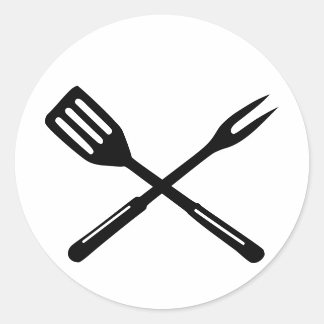 BBQ - Barbecue Classic Round Sticker (Front)