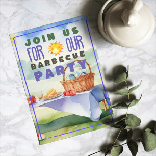 Bbq Barbecue Party Invitation