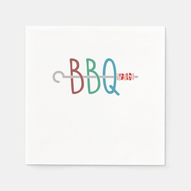 Bbq Barbecue Party Its Grill Time Napkin (Front)