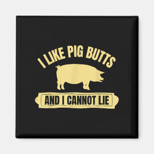Bbq Barbeque Grilling I Like G Butts And I Cannot  Magnet