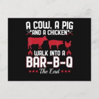 BBQ | BBQ Dad Joke A Cow A Pig And A Chicken