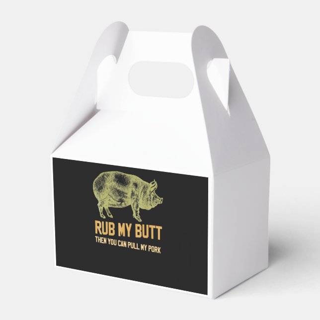 BBQ | BBQ Grill Pig Funny Pork Id Smoke That Roast Favour Box (Front Side)