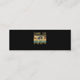 BBQ BBQ Grilling Funny Meat Smoker Foodie Lover Mini Business Card