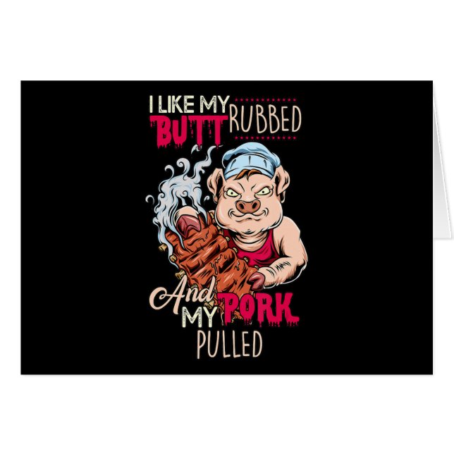BBQ|BBQ Grillmaster Like Butt Rubbed & Pork Pulled (Front Horizontal)
