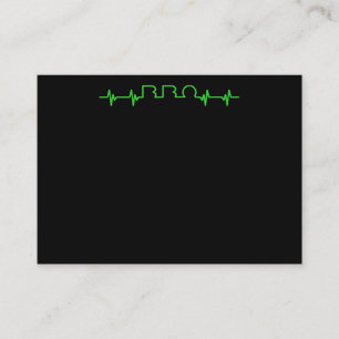 BBQ BBQ Heartbeat Funny BBQ Is My Lifeline Business Card