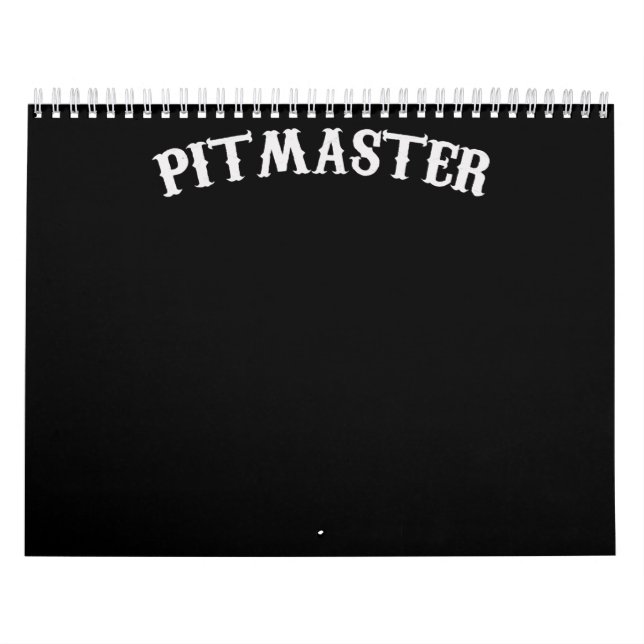 BBQ | BBQ Pitmaster Chef Dad Fars Day Calendar (Cover)
