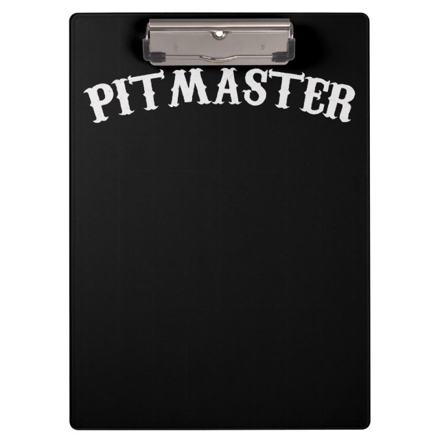 BBQ | BBQ Pitmaster Chef Dad Fars Day Clipboard (Front)