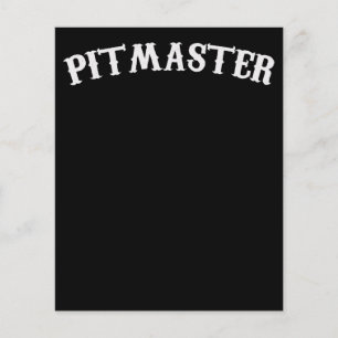 BBQ BBQ Pitmaster Chef Dad Fars Day Flyer