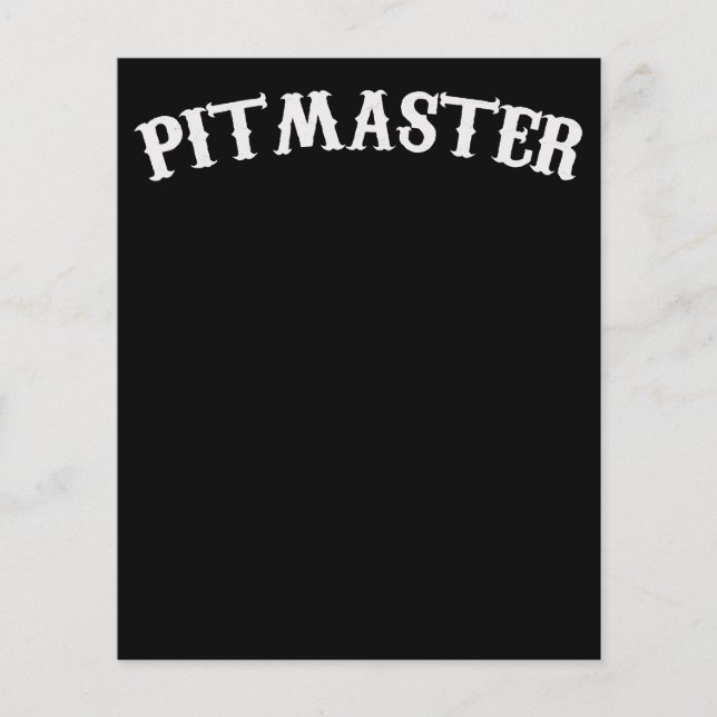 BBQ | BBQ Pitmaster Chef Dad Fars Day Flyer (Front)