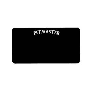 BBQ BBQ Pitmaster Chef Dad Fars Day Label
