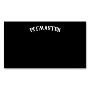 BBQ   BBQ Pitmaster Chef Dad Fars Day Magnetic Business Card