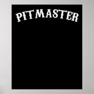 BBQ BBQ Pitmaster Chef Dad Fars Day Poster