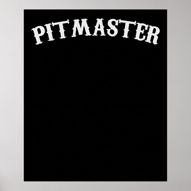 BBQ | BBQ Pitmaster Chef Dad Fars Day Poster (Front)