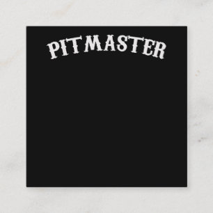 BBQ   BBQ Pitmaster Chef Dad Fars Day Square Business Card