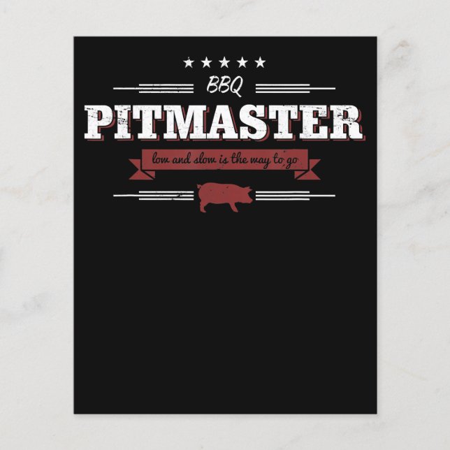 BBQ | BBQ Pitmaster Low And Slow Is Way To Funny Flyer (Front)