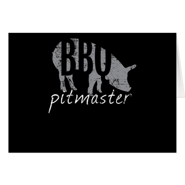 BBQ | BBQ Pitmaster Pig Grilling Grill Fars Day (Front Horizontal)