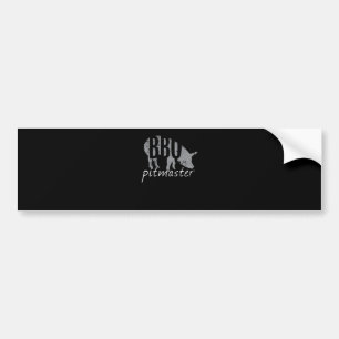 BBQ BBQ Pitmaster Pig Grilling Grill Fars Day Bumper Sticker
