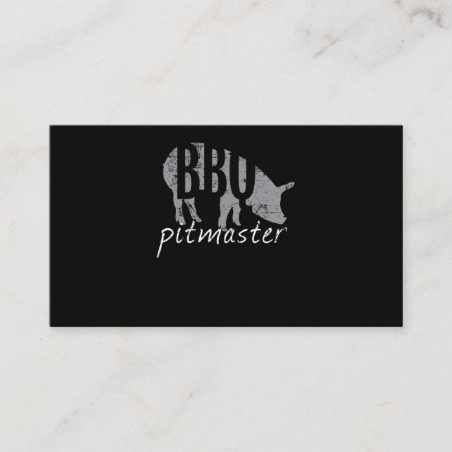 BBQ | BBQ Pitmaster Pig Grilling Grill Fars Day Loyalty Card (Front)