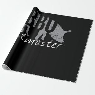 BBQ   BBQ Pitmaster Pig Grilling Grill Fars Day Wrapping Paper