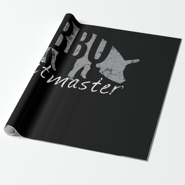 BBQ | BBQ Pitmaster Pig Grilling Grill Fars Day Wrapping Paper (Unrolled)