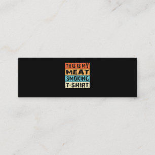 BBQ BBQ Smoker This Is My Meat Smoking Gift Mini Business Card