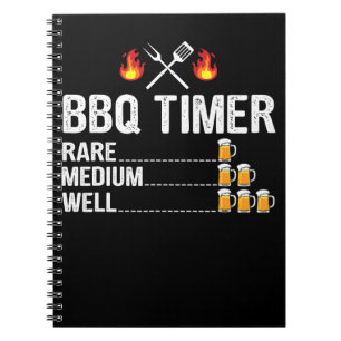 BBQ BBQ Timer Drinking Grilling Grill Beer Notebook