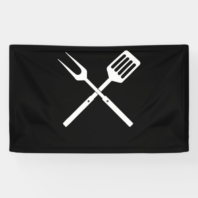 BBQ | BBQ Utensils novelty BBQ Grill Tools Banner (Horizontal)
