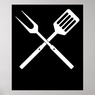 BBQ BBQ Utensils novelty BBQ Grill Tools Poster