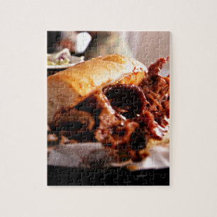 BBQ Beef Brisket Sandwich Jigsaw Puzzle