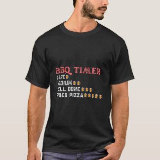 Bbq Beer Drinking Timer Funny Barbecue Pitmaster D T-Shirt