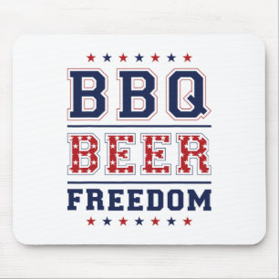 Bbq Beer Freedom 1 Mouse Pad