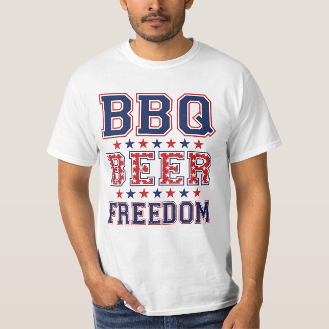 BBQ BEER FREEDOM T-Shirt (Front)