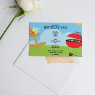 BBQ Birthday Invitation