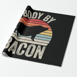 BBQ Body By Bacon Pork Barbecue BBQ Grilling Wrapping Paper