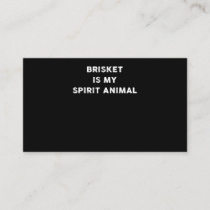 BBQ Brisket Is My Spirit Animal BBQ Gifts Loyalty Card