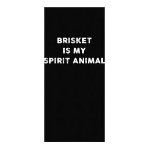 BBQ Brisket Is My Spirit Animal BBQ Gifts Rack Card