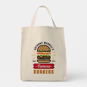 BBQ Burger Custom Tote Bag