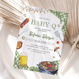 BBQ Children's BABY-Q Baby Shower Invitation