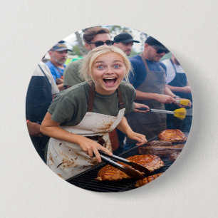BBQ Cook Off Photo Customize 7.5 Cm Round Badge