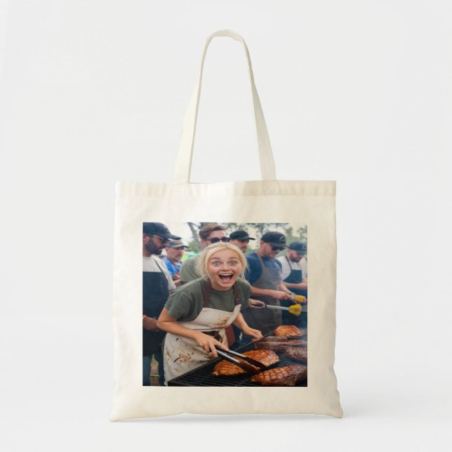 BBQ Cook Off Photo Customize Tote Bag (Front)
