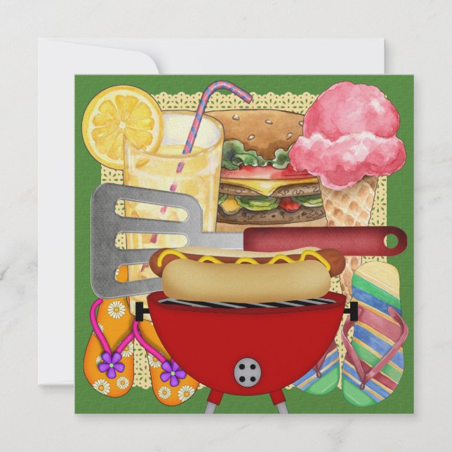 BBQ Cook Out Invitation (Front)