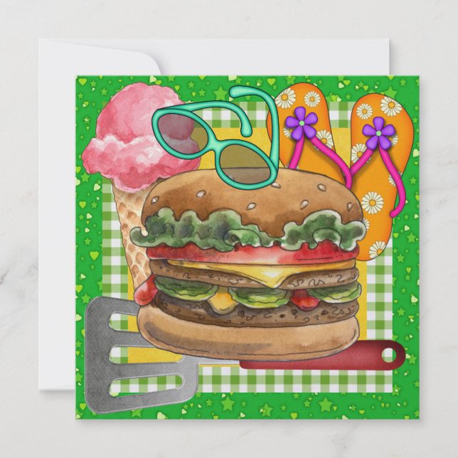 BBQ Cook Out ! SRF Invitation (Front)